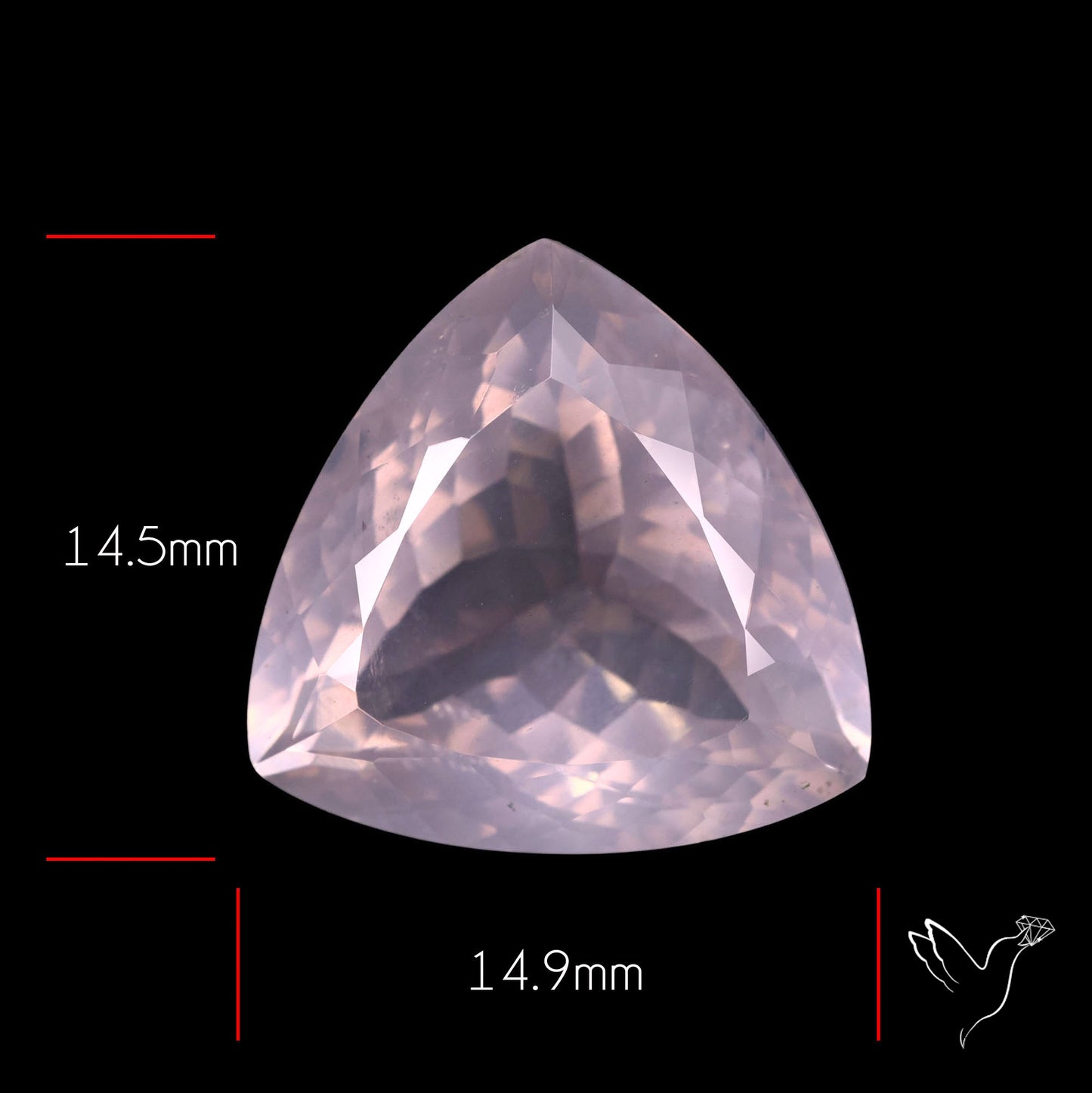 Faceted Rose Quartz