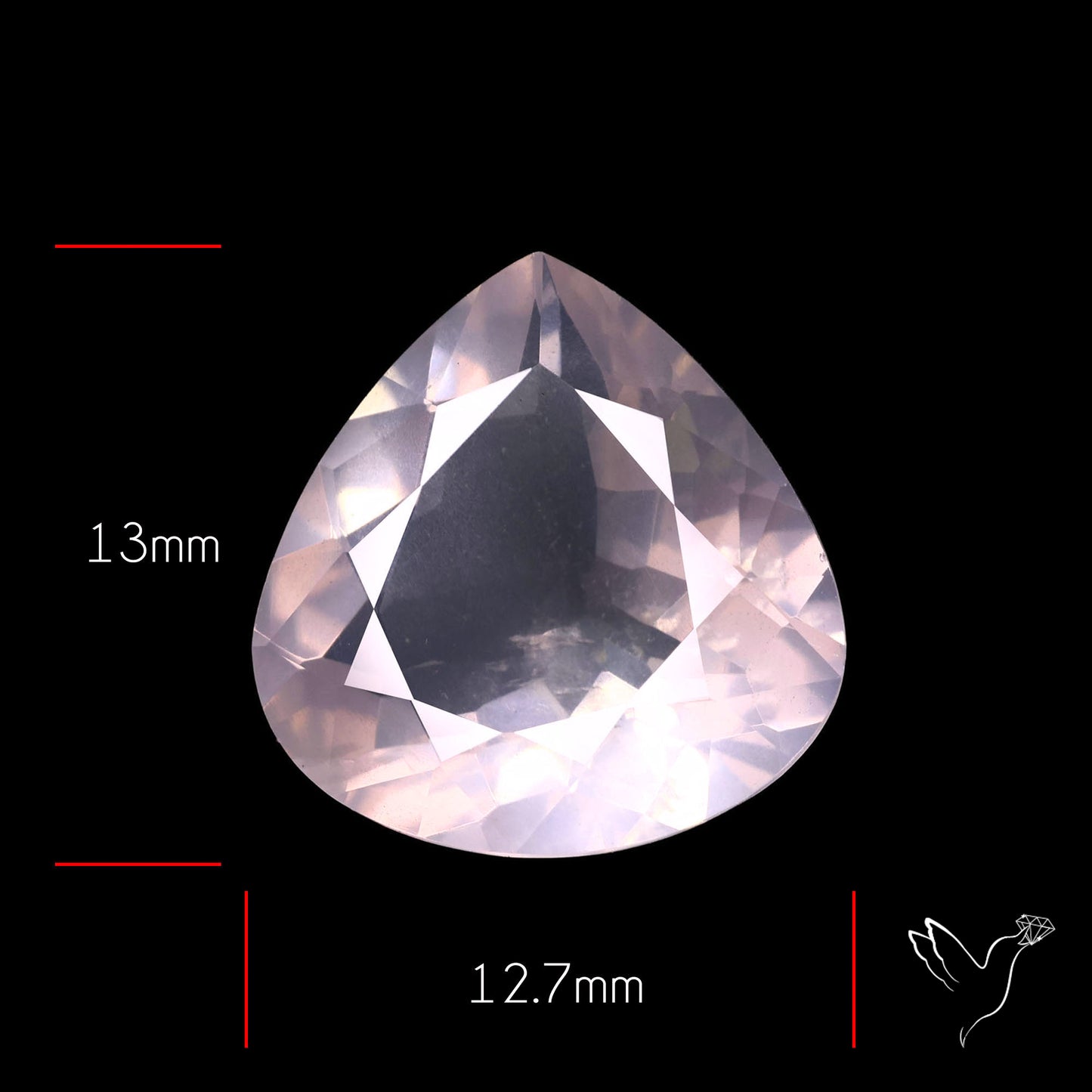 Faceted Rose Quartz