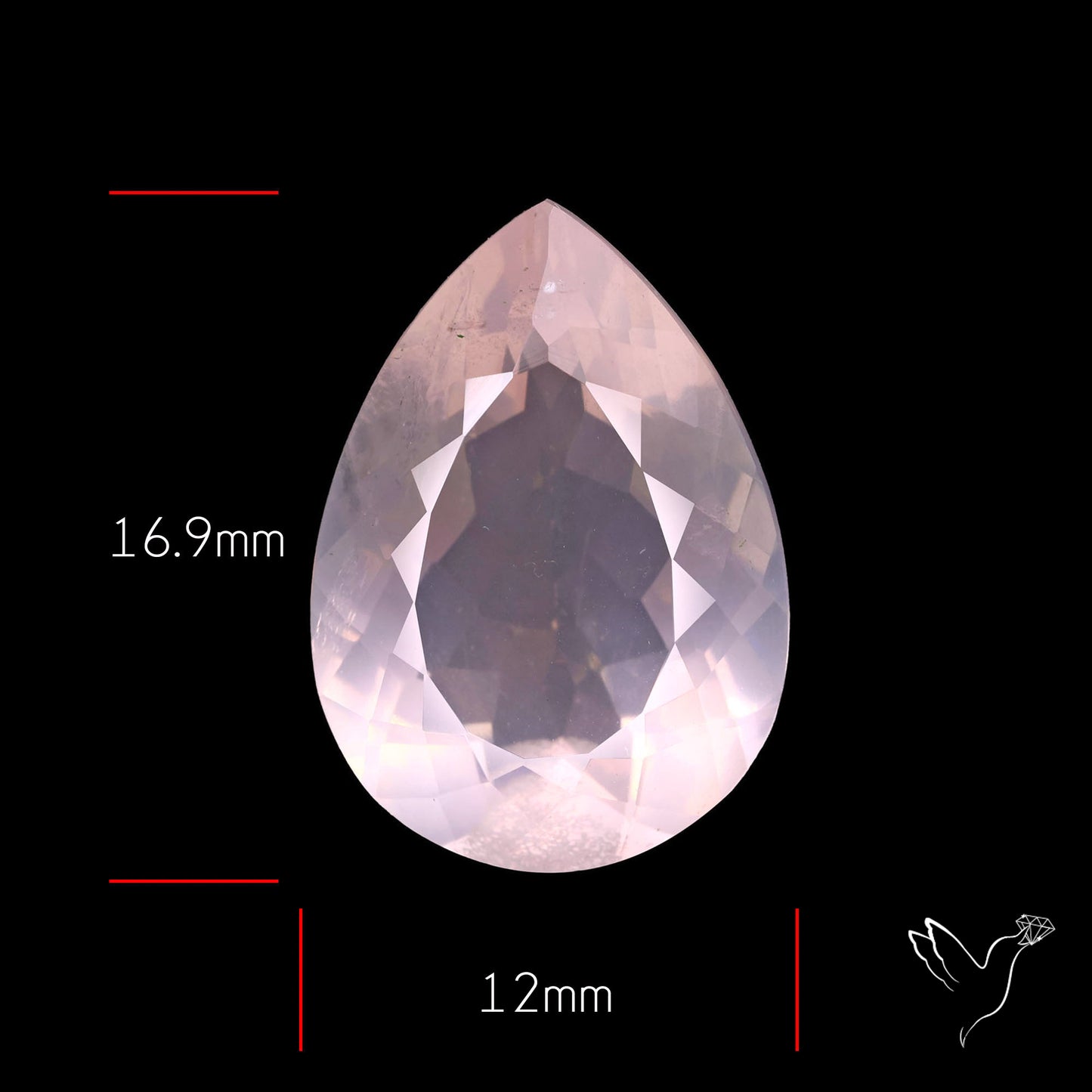 Faceted Rose Quartz