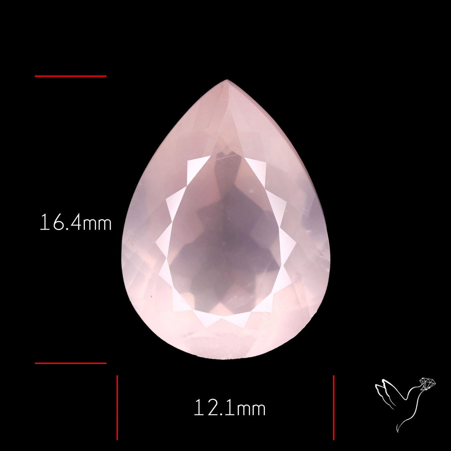 Faceted Rose Quartz