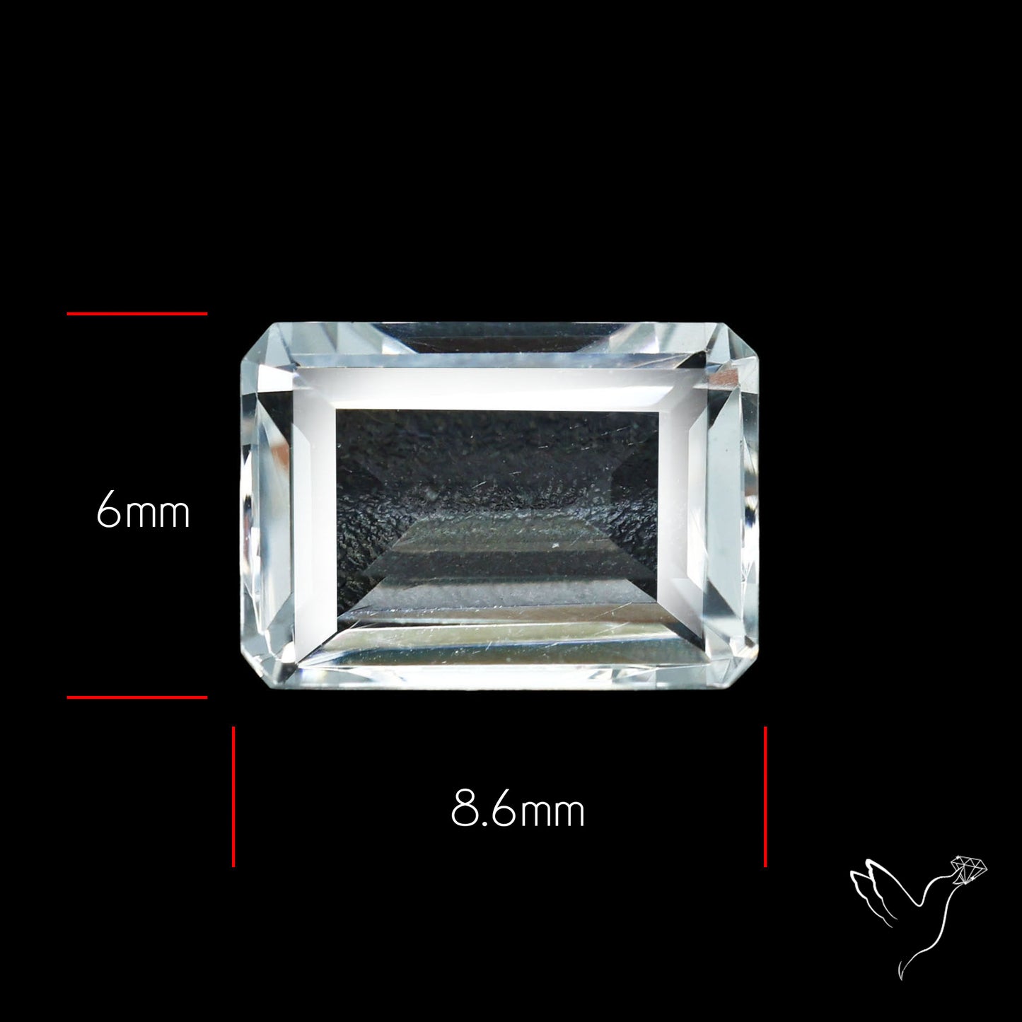 Himalayan Clear Quartz Faceted Fine Cut Gemstone
