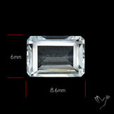 Himalayan Clear Quartz Faceted Fine Cut Gemstone