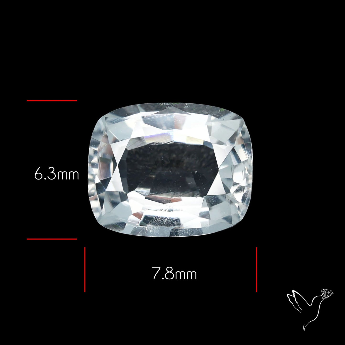 Himalayan Clear Quartz Faceted Fine Cut Gemstone