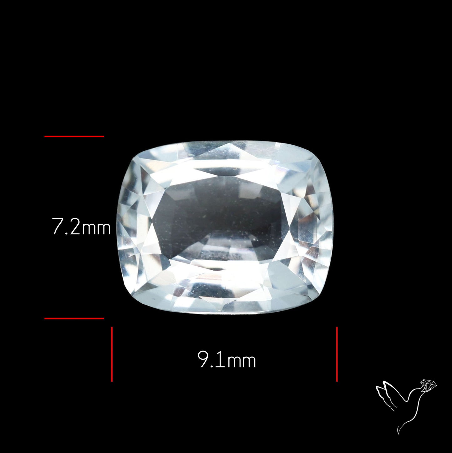 Himalayan Clear Quartz Faceted Fine Cut Gemstone