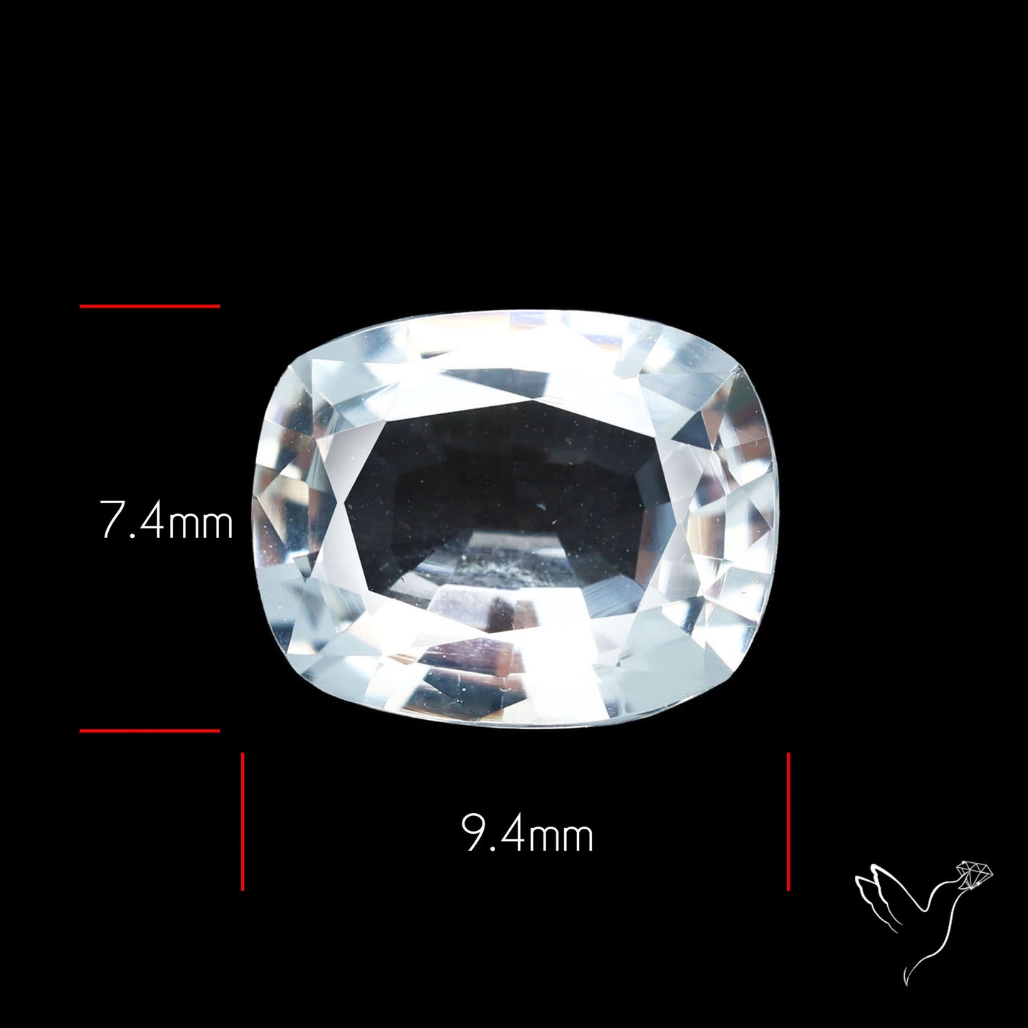 Himalayan Clear Quartz Faceted Fine Cut Gemstone