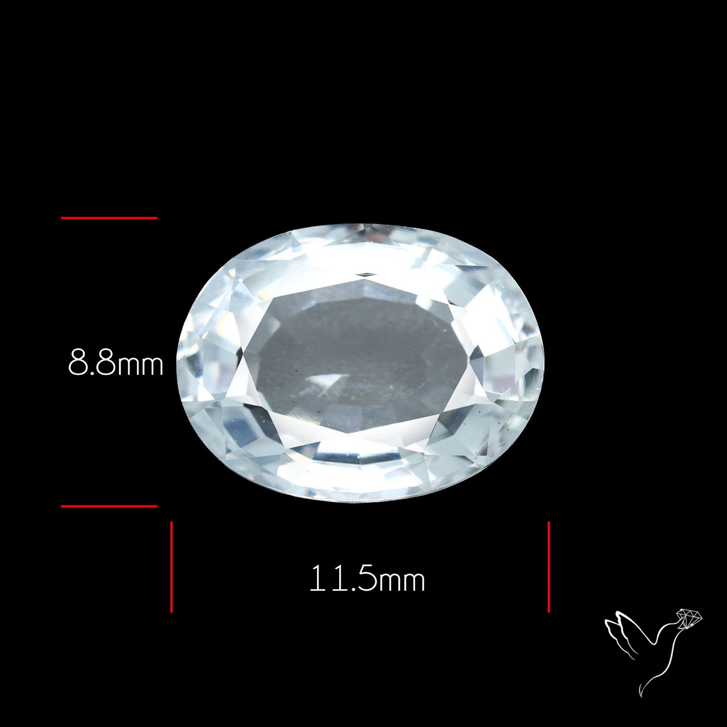 Himalayan Clear Quartz Faceted Fine Cut Gemstone