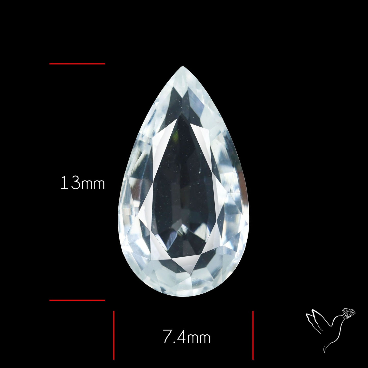 Himalayan Clear Quartz Faceted Fine Cut Gemstone