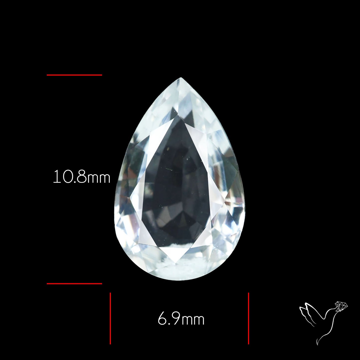 Himalayan Clear Quartz Faceted Fine Cut Gemstone