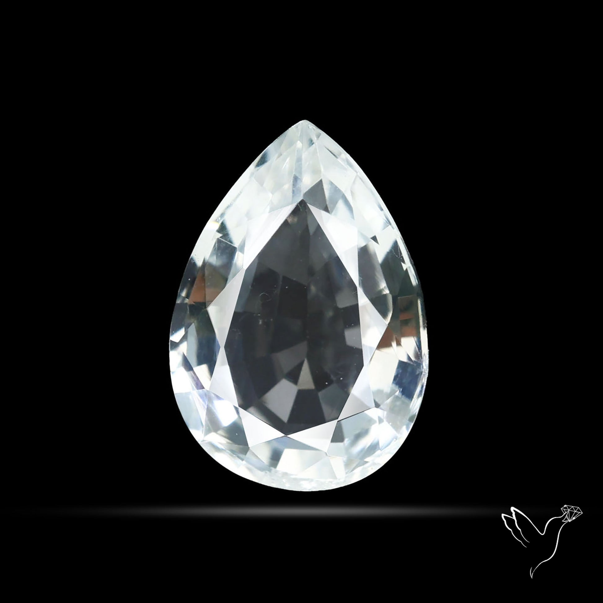 Himalayan Clear Quartz Faceted Fine Cut Gemstone