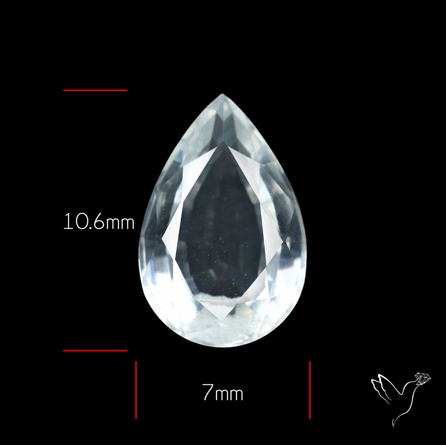 Himalayan Clear Quartz Faceted Fine Cut Gemstone