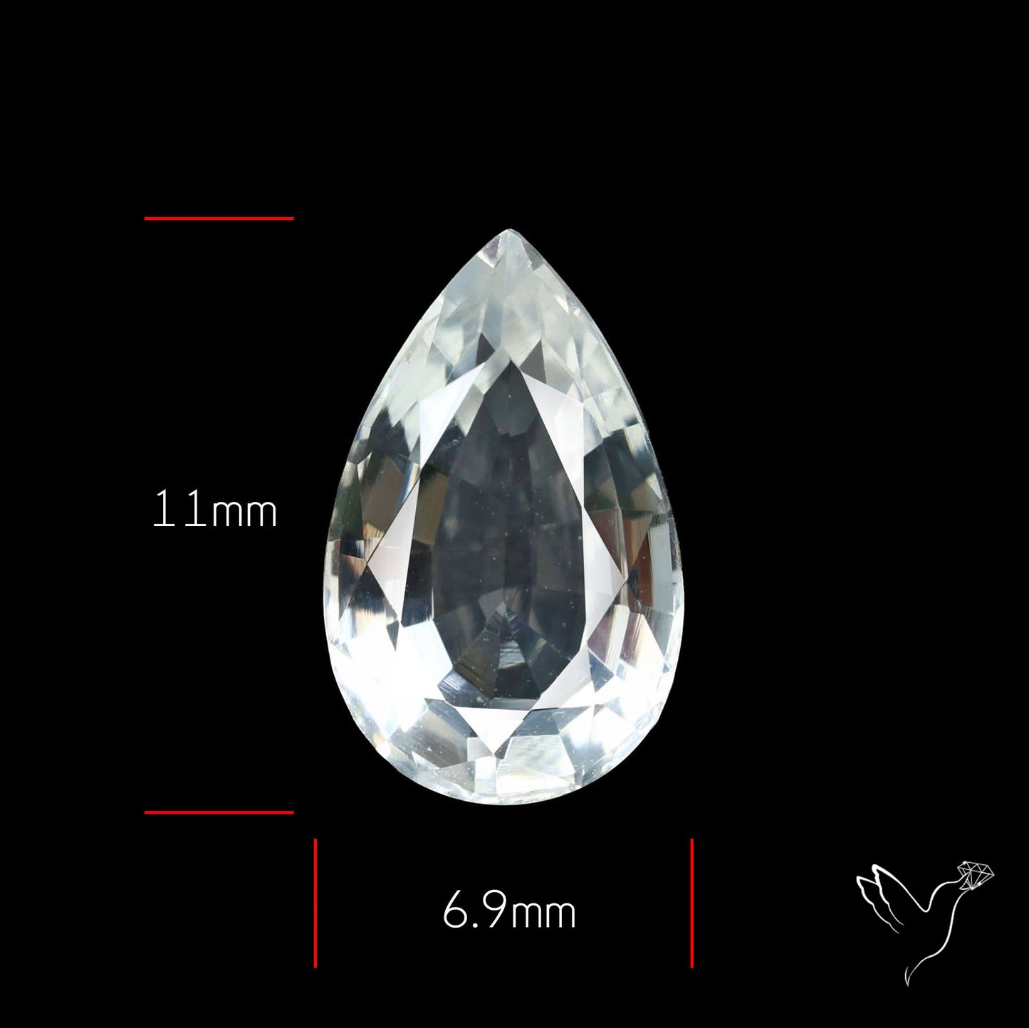 Himalayan Clear Quartz Faceted Fine Cut Gemstone