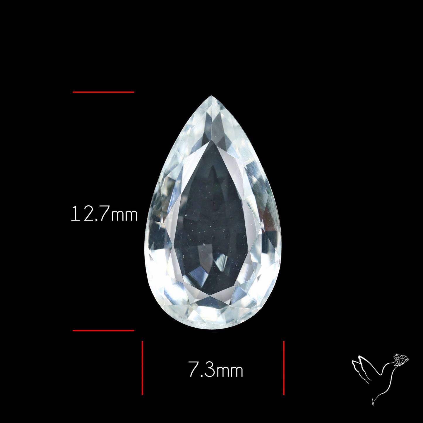 Himalayan Clear Quartz Faceted Fine Cut Gemstone