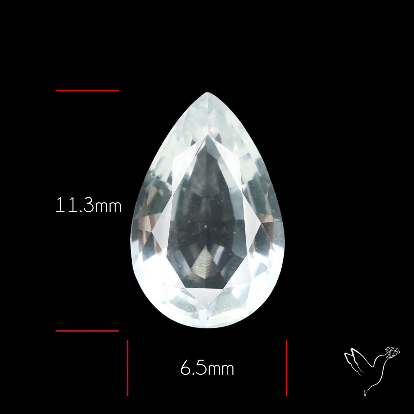 Himalayan Clear Quartz Faceted Fine Cut Gemstone