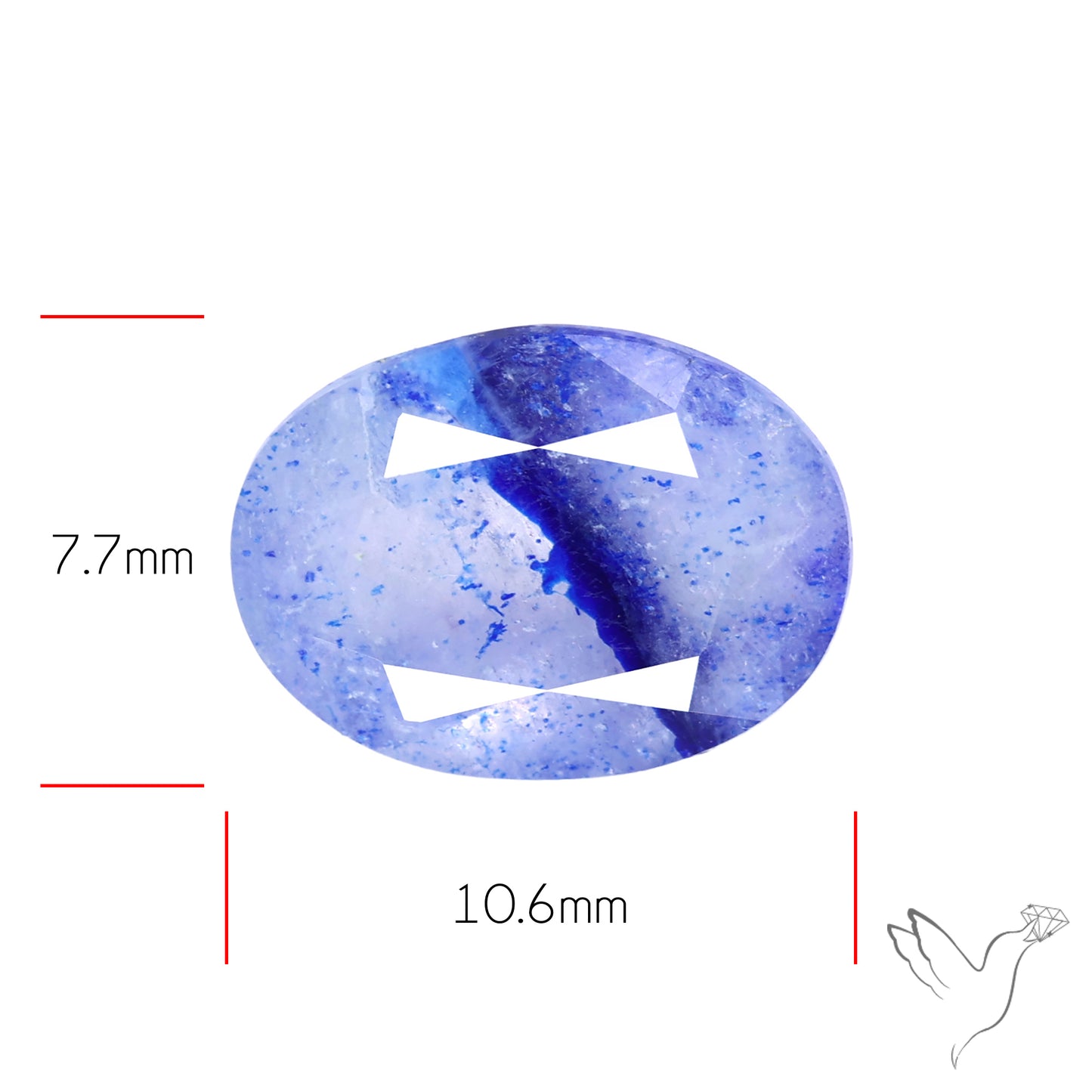 Malagasy Rare Quartz with Lazulite Inclusions