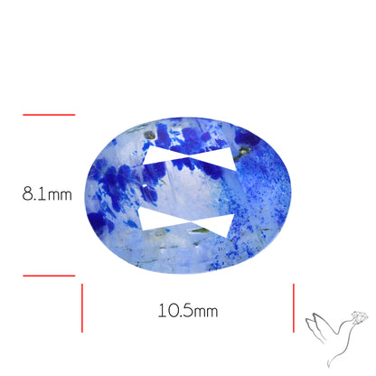 Malagasy Rare Quartz with Lazulite Inclusions