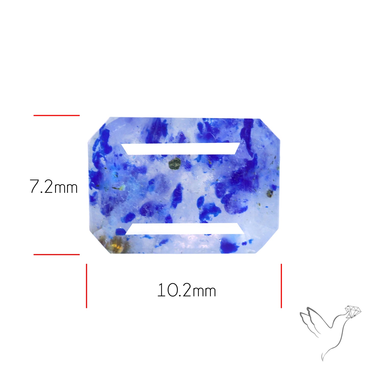 Malagasy Rare Quartz with Lazulite Inclusions