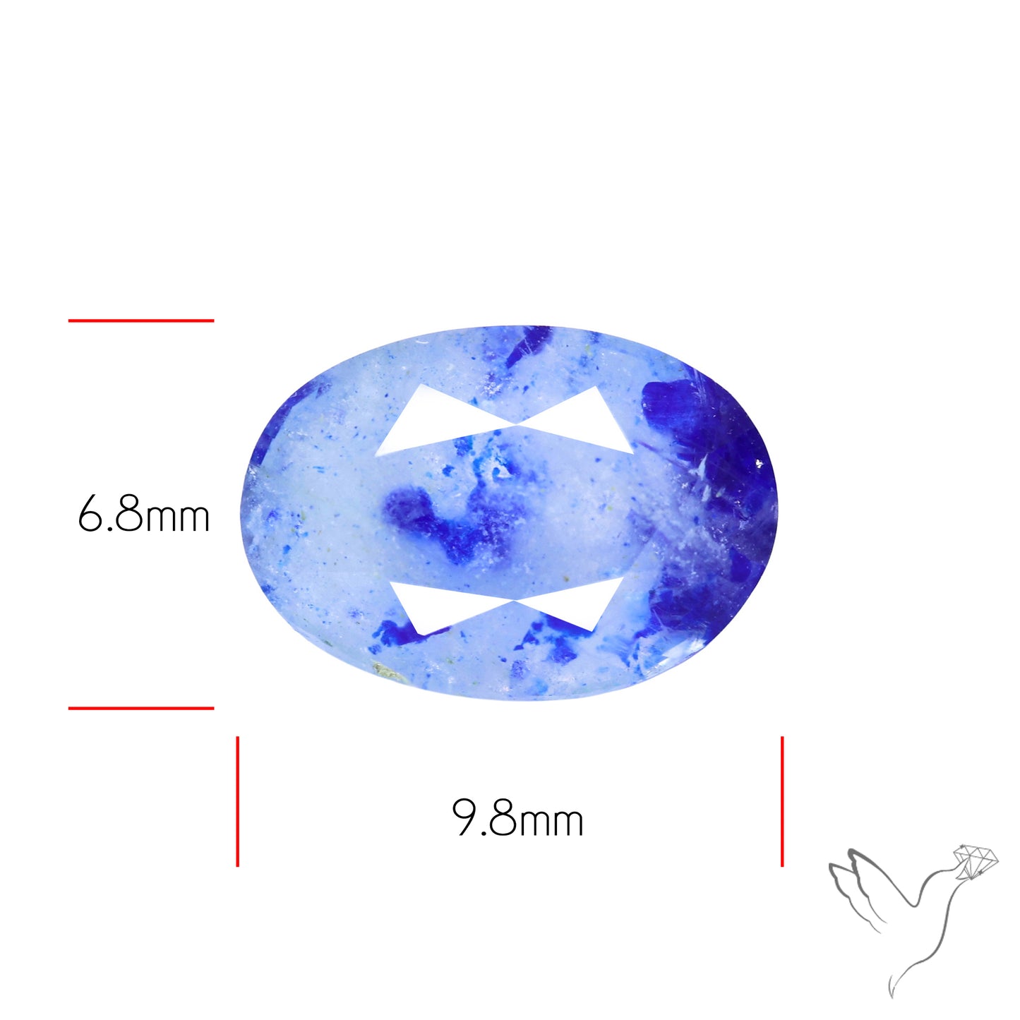 Malagasy Rare Quartz with Lazulite Inclusions