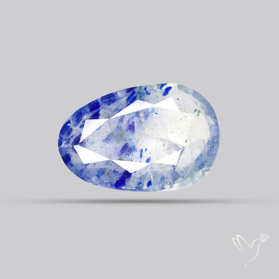 Malagasy Rare Quartz with Lazulite Inclusions