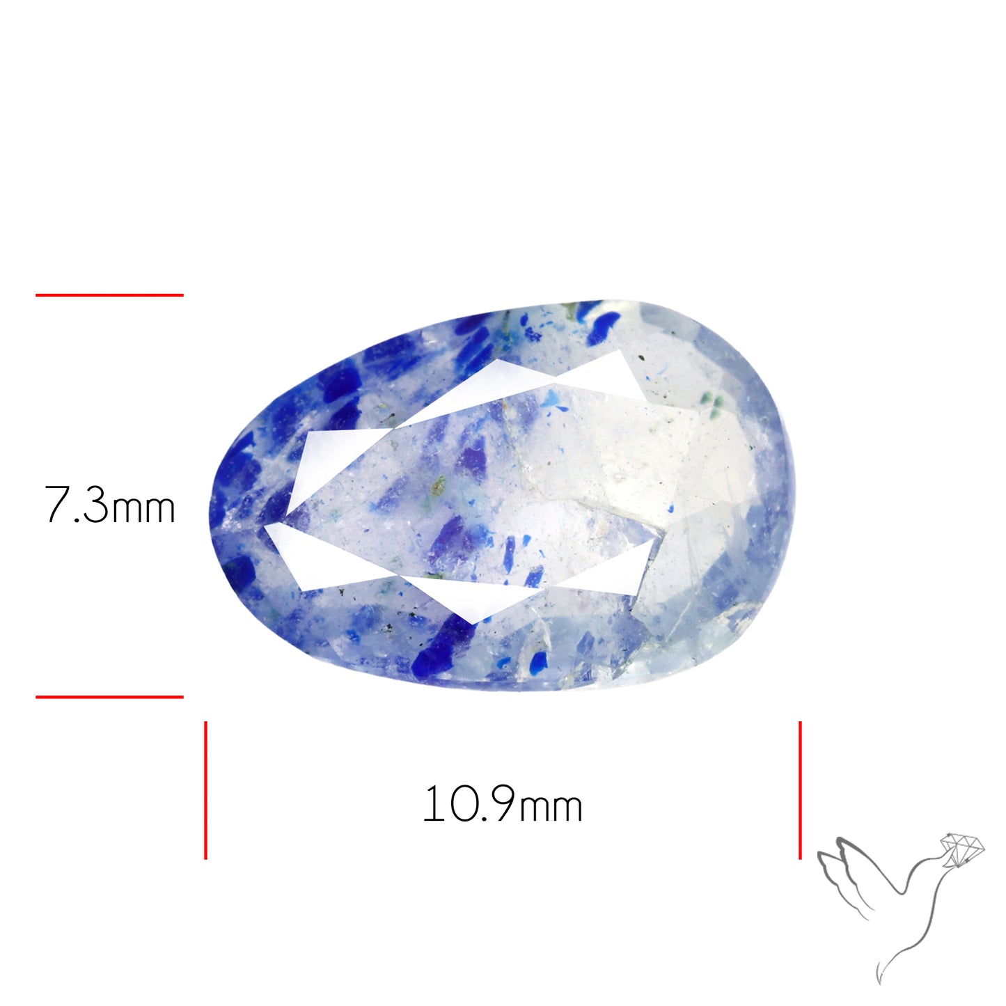 Malagasy Rare Quartz with Lazulite Inclusions