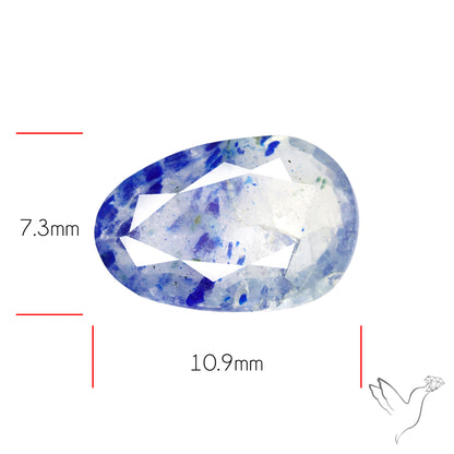 Malagasy Rare Quartz with Lazulite Inclusions