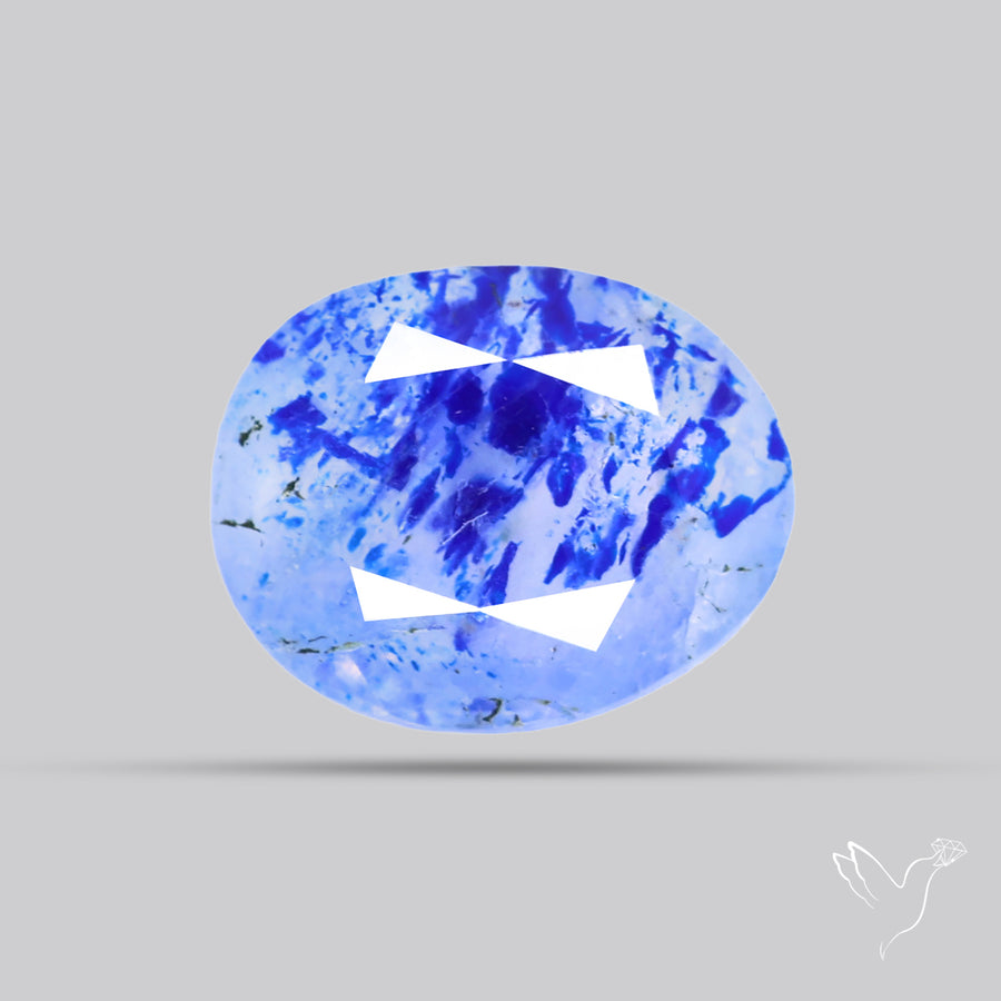 Malagasy Rare Quartz with Lazulite Inclusions