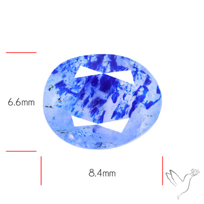 Malagasy Rare Quartz with Lazulite Inclusions