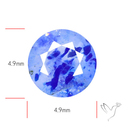 Malagasy Rare Quartz with Lazulite Inclusions