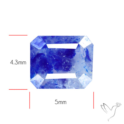 Malagasy Rare Quartz with Lazulite Inclusions