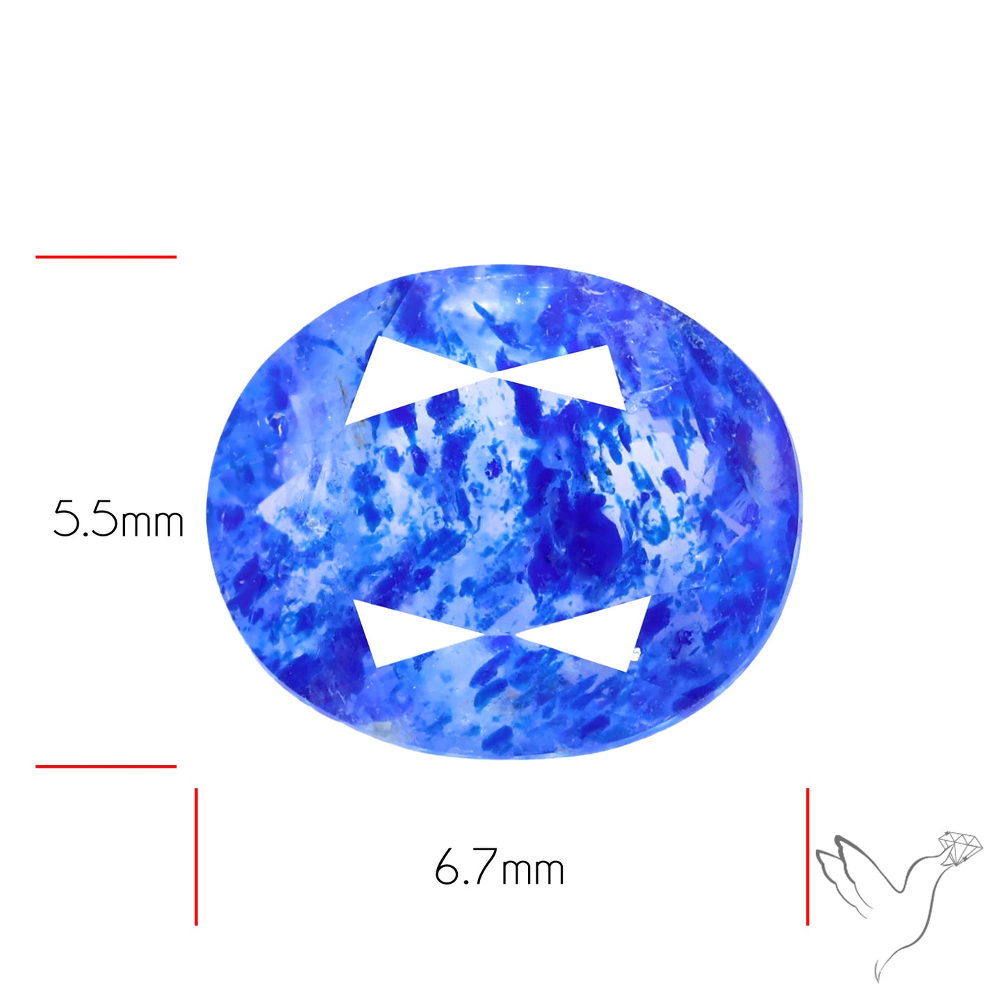 Malagasy Rare Quartz with Lazulite Inclusions