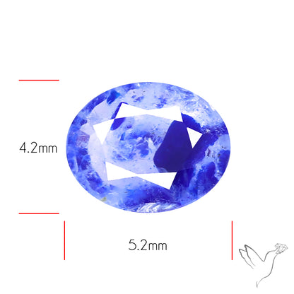 Malagasy Rare Quartz with Lazulite Inclusions