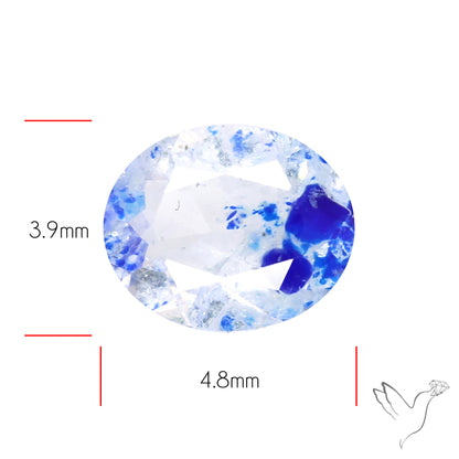 Malagasy Rare Quartz with Lazulite Inclusions