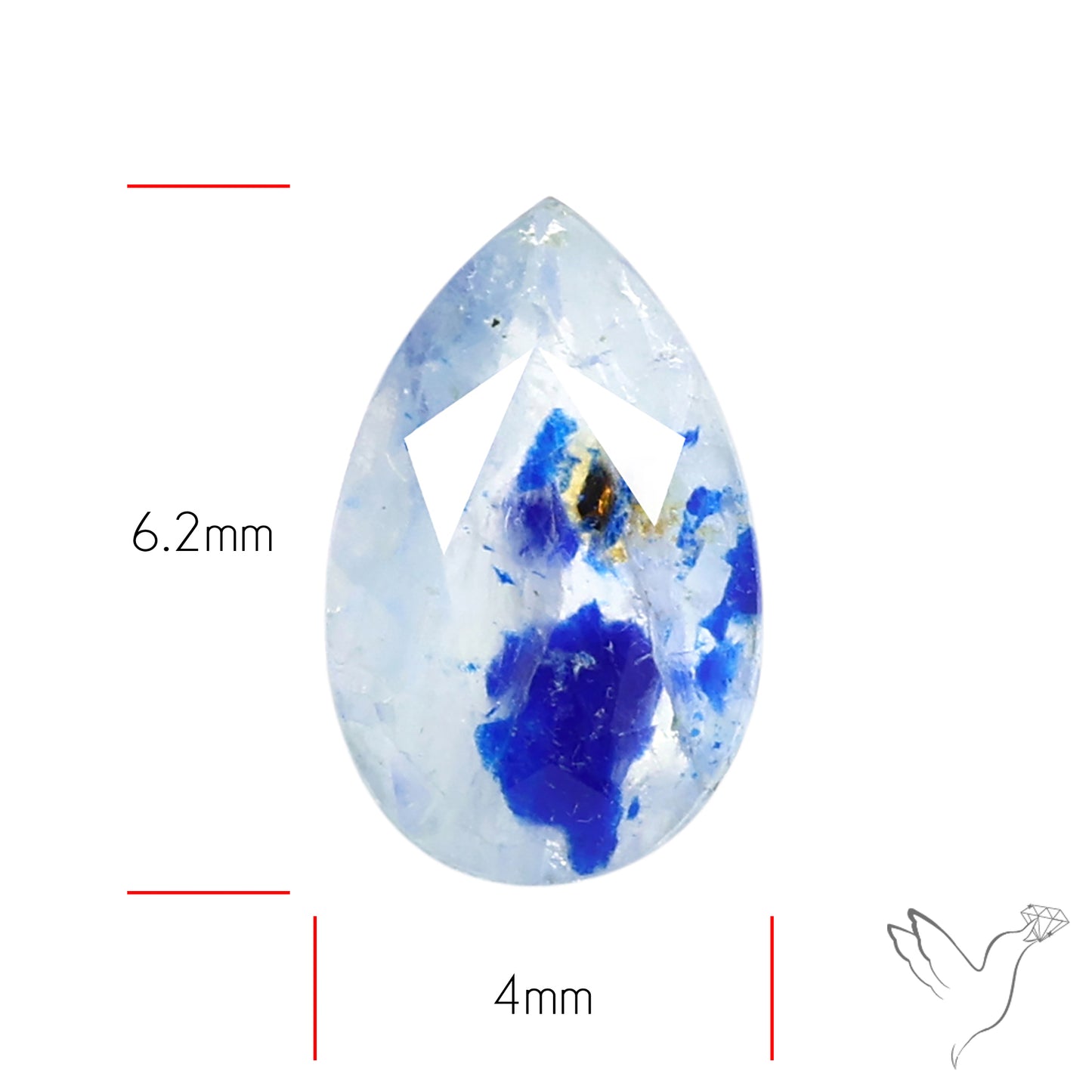 Malagasy Rare Quartz with Lazulite Inclusions