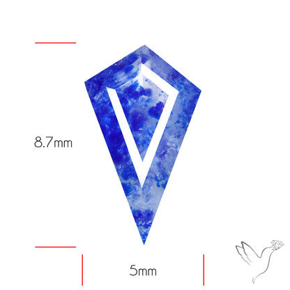 Malagasy Rare Quartz with Lazulite Inclusions