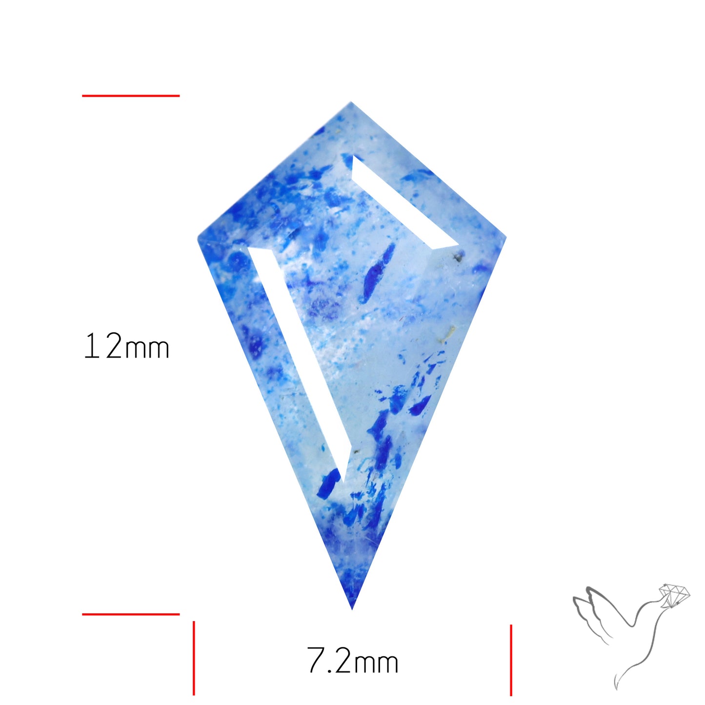 Malagasy Rare Quartz with Lazulite Inclusions