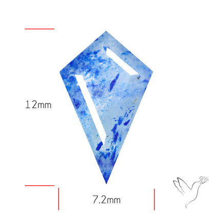 Malagasy Rare Quartz with Lazulite Inclusions