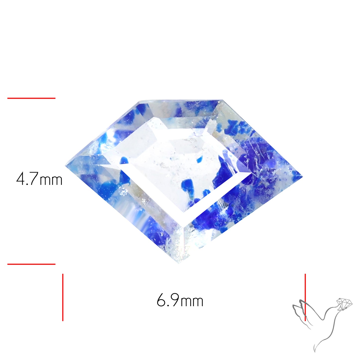 Malagasy Rare Quartz with Lazulite Inclusions