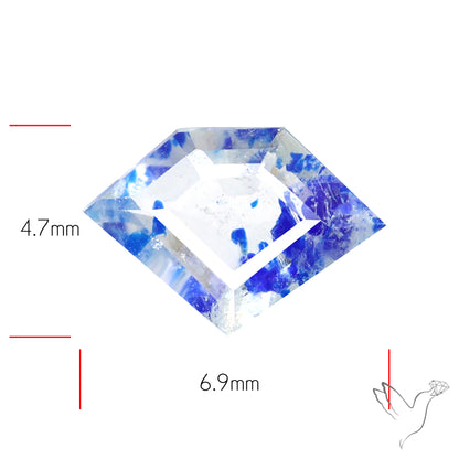 Malagasy Rare Quartz with Lazulite Inclusions