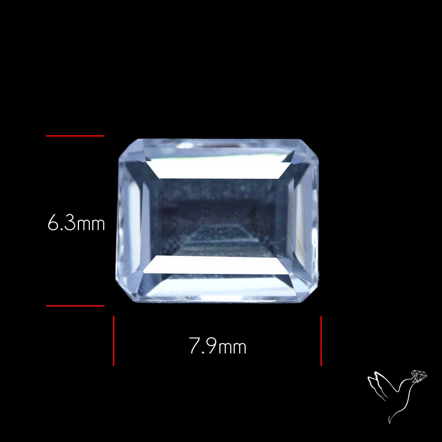 Himalayan Clear Quartz Faceted Fine Cut Gemstone