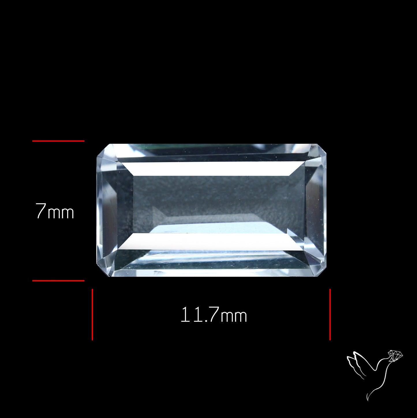 Himalayan Clear Quartz Faceted Fine Cut Gemstone