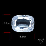 Himalayan Clear Quartz Faceted Fine Cut Gemstone