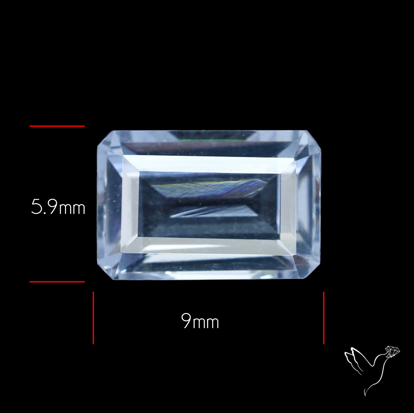 Himalayan Clear Quartz Faceted Fine Cut Gemstone