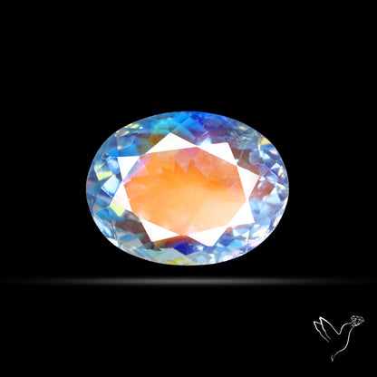 Madagascan Rainbow Moonstone Faceted Fine Gemstone High Grade