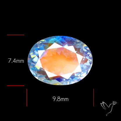 Madagascan Rainbow Moonstone Faceted Fine Gemstone High Grade