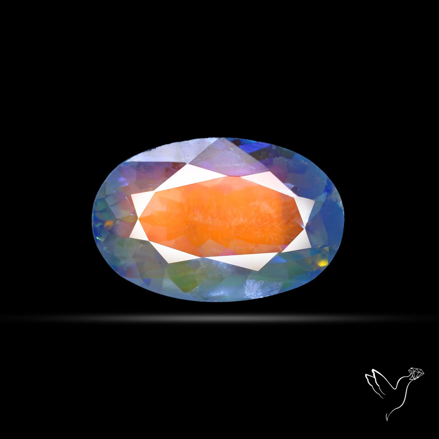 Madagascan Rainbow Moonstone Faceted Fine Gemstone High Grade