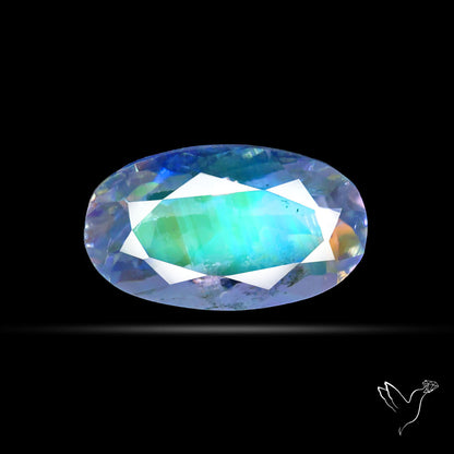 Madagascan Rainbow Moonstone Faceted Fine Gemstone High Grade
