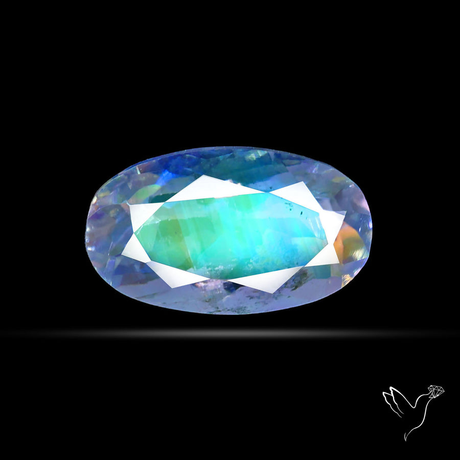 Madagascan Rainbow Moonstone Faceted Fine Gemstone High Grade
