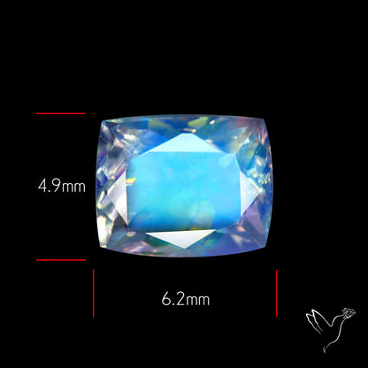 Madagascan Rainbow Moonstone Faceted Fine Gemstone High Grade