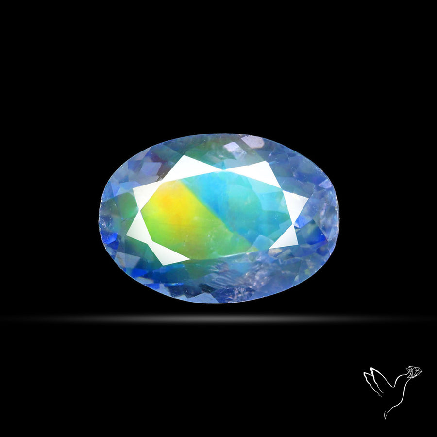 Madagascan Rainbow Moonstone Faceted Fine Gemstone High Grade