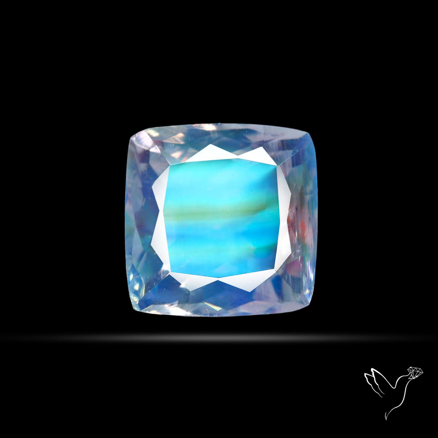 Madagascan Rainbow Moonstone Faceted Fine Gemstone High Grade