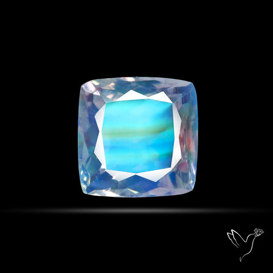 Madagascan Rainbow Moonstone Faceted Fine Gemstone High Grade